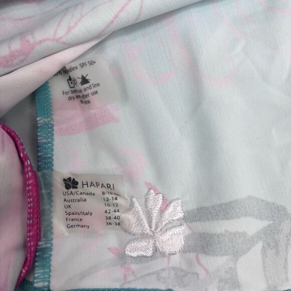 Hapari Womens SPF 50+ Halter Floral Backless Tankini Tank Top Multicolor Medium - Picture 6 of 14